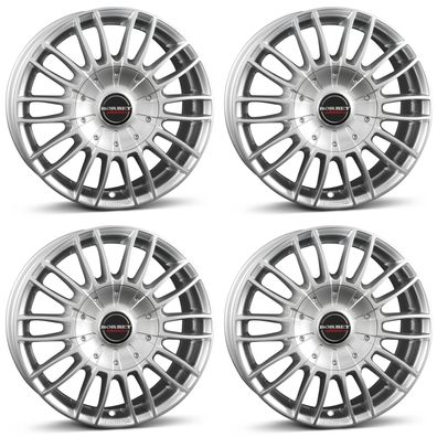 4 Borbet Felgen CW3 7.5x17 ET40 5x108 SIL für Pössl Pössl
