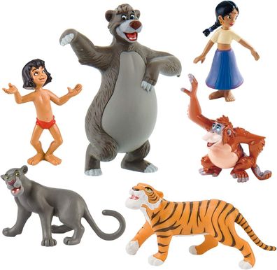 Das Dschungelbuch Spielfiguren 7er Set Mogli Balu Kaa Shanti