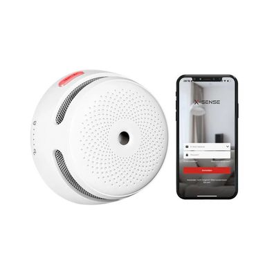 X-Sense Rauchwarnmelder mit Sensor u. austauschb. Batterie XS01-WX, EN 14604