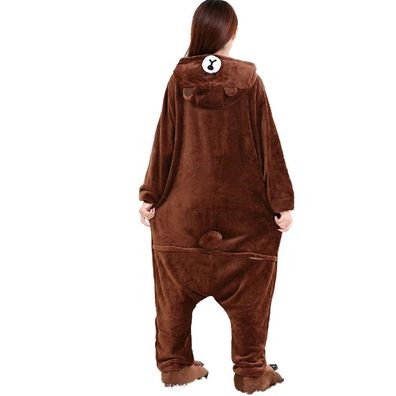 XXL Bar Kigurumi Onesie Erwachsene Tier Cosplay Pyjamas Plusch Flanell Kumamon