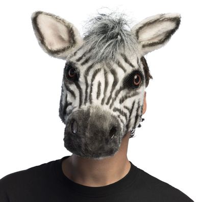 Maske Zebra Plüsch