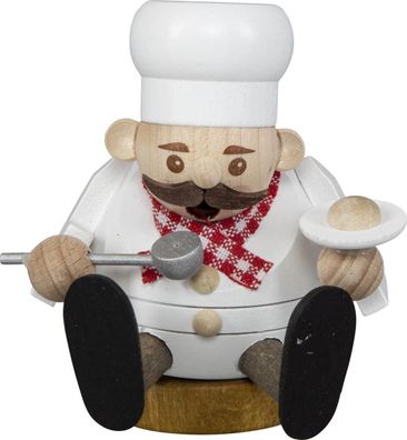 Räucherfigur mini"Koch" Höhe 8cm NEU Räuchermann Räucherfigur Rauchfigur
