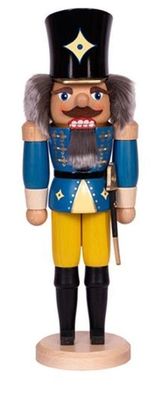 Nussknacker "Husar", blau BxHxT 11x36x11cm NEU Nusknacker Holzfigur Weihnachtsfi