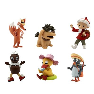 Sandmännchen Spielfiguren Set Sammelfigur Moppi Schnatterinchen Plittiplatsch