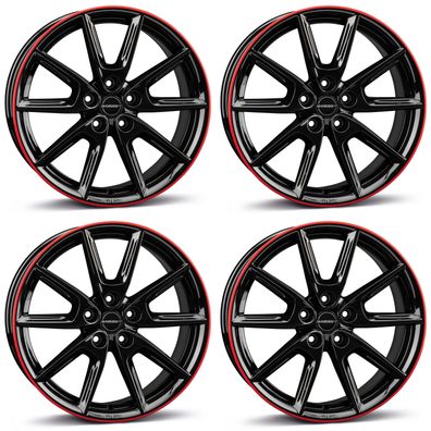 4 Borbet Felgen LX18 8.0x18 ET45 5x108 SWROT für DS DS4 DS7