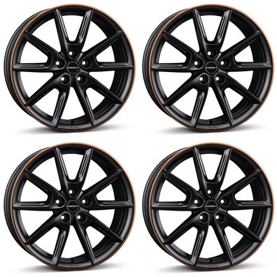 4 Borbet Felgen LX18 8.0x18 ET48 5x112 SWMCOP für VW Beetle Caddy e-Golf Eos Golf