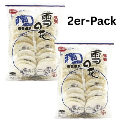 2er-Pack Bin Bin Snow Rice Cracker Reiscracker gezuckert 150g