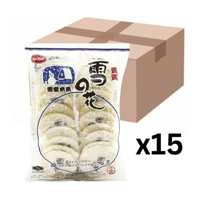 15er-Pack Bin Bin Snow Rice Cracker Reiscracker gezuckert 150g