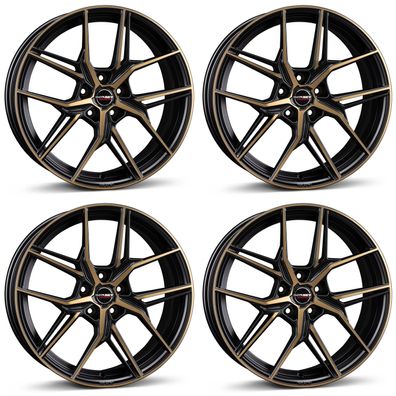 4 Borbet Felgen QX 8.0x19 ET40 5x112 SWBRO für Audi A3 A4 A6 A8 Q2 Q3 Q5 RS3 S3 S4