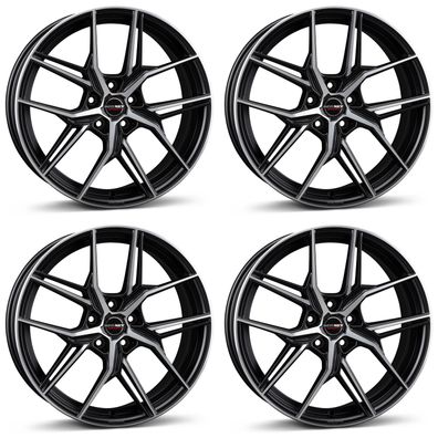 4 Borbet Felgen QX 8.0x19 ET40 5x112 SWMP für Audi A3 A4 A6 A8 Q2 Q3 Q5 RS3 S3 S4 S8
