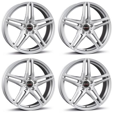 4 Borbet Felgen XR 7.5x16 ET45 5x112 SIL für Audi A4
