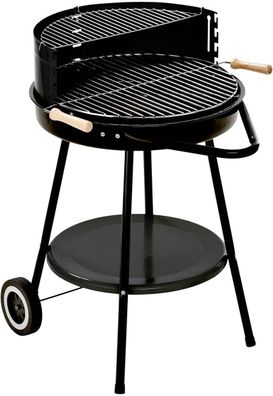 Grillchef by Landmann Holzkohlegrill Corso Ø 48,5 cm Grillwagen mit Rollen Windschutz