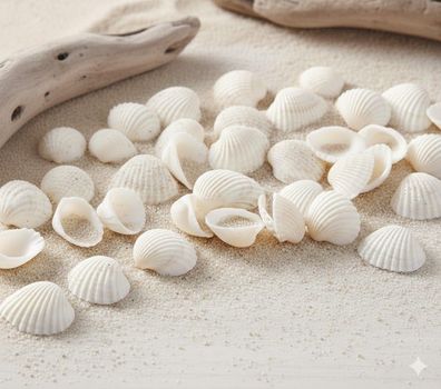 Natürliche Muscheln kleine weiße Muscheln für Heimdekorationen Strand Thema Part