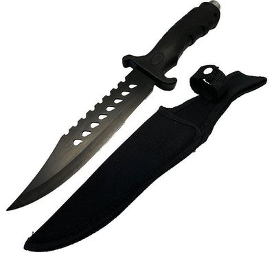 Jagd Survival Buschmesser mit Nylon Scheide