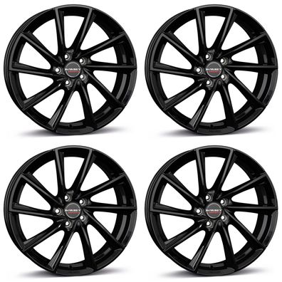 4 Borbet Felgen VTX 8.0x18 ET44 5x112 SW für VW Beetle Caddy Cross e-Golf Eos Golf