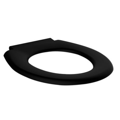 WC SITZ Pool Universal ohne Deckel von Hamberger HARO Edelstahlscharniere, schwarz