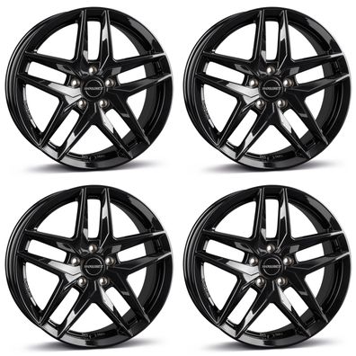 4 Borbet Felgen Z 7.5x18 ET43 5x112 SW für VW Beetle Caddy Cross e-Golf Eos Golf