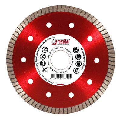 Diamanttrennscheibe D 115 x 22,2 TS Fliese Turbo Feinsteinzeug