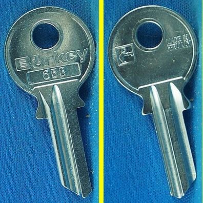 Schlüsselrohling Börkey 653 für verschiedene Cisa / Kleinzylinder, Stahlschränke