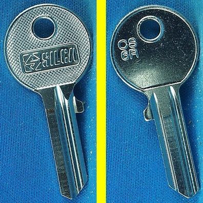 Silca CS6R - Schlüsselrohling für verschiedene Abus, Cisa / Kleinzylinder
