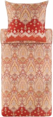 Bassetti Bettgarnitur Isolabella ROT 100% reiner Baumwollsatin Lizens/Zertifikat: