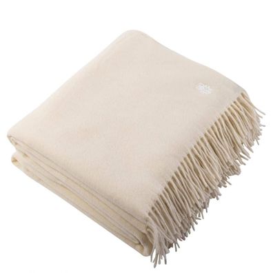 Zoeppritz Basis Since 1828 Lambswool ivory plaid 015 100% Virgin Wool 140x190