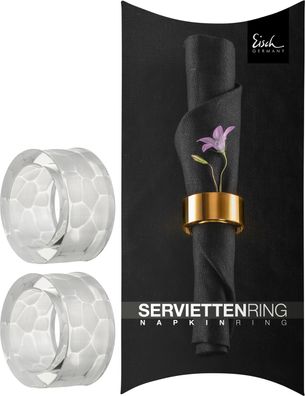 EISCH 2 Serviettenringe 905/50 hamilton i. Geschenkkarton NAPKIN RINGS 77290504