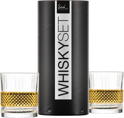 Eisch Whisky Set 544/18 gold in Geschenkröhre GLEN 78854418/ 180365