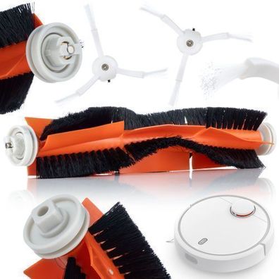 Rosfix Set Ersatzbürsten – Haupt- & Seitenbürsten | für Xiaomi Mi Vacuum