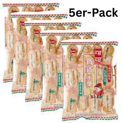 5er-Pack Bin Bin Reiscracker Seetang 150g
