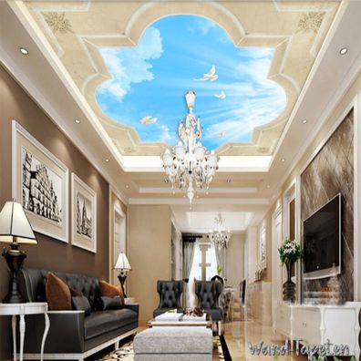 Vlies Fototapeten Dachtapeten Dachbilder Decke 3D Decke Europäischen Stil 2235