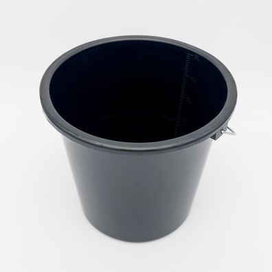 Robuster Mischeimer mit Henkel 5 L, Schwarz, zum Formsand mischen ideal geeignet