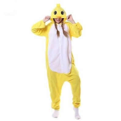 Gelbes Huhn Hahn Kigurumi Onesie Erwachsene Tier Cosplay Pyjamas Plusch Halloween
