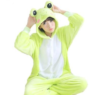 Frosch Kigurumi Onesie Erwachsene Tier Cosplay Pyjamas Plusch Flanell