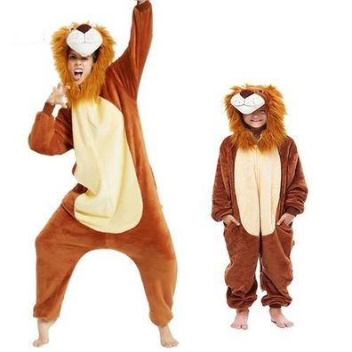 Lowe 3D Kigurumi Onesie Erwachsene Tier Cosplay Pyjamas Plusch Flanell Halloween