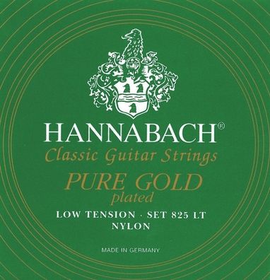 Hannabach 825LT Gold - low tension - Saiten für Konzertgitarre - vergoldet