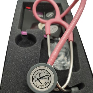 3M Littmann Classic III Stethoskop zur Überwachung, 5633, rosafarbener Schlauch, 69 c
