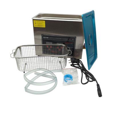 VEVOR Ultraschallreiniger 6L Edelstahl mit Heizung Timer digital Display