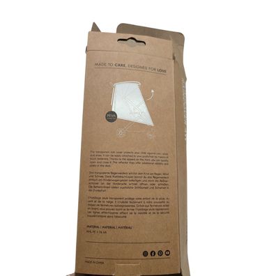 hauck Universal Regenschutz für 3-Rad Buggy mit Reflektor Kontaktfenster