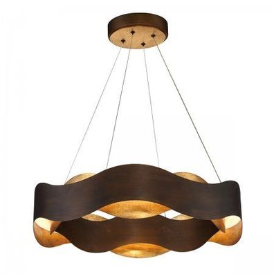 Elstead Lighting Kronleuchter Vaughan 610mm Bronze und Gold 3000K