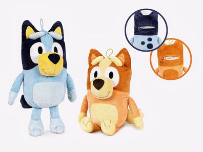 Bluey und Bingo Plüschfigur Plüsch Kuscheltier Sitzend Größe ca. 26 - 35 cm NEU
