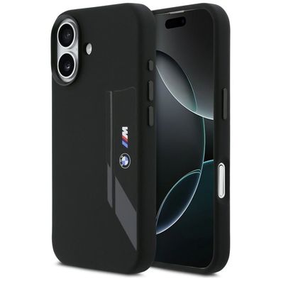 Hülle Case iPhone 17 BMW MagSafe Silikon schwarz Logo