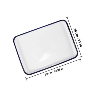 Multifunctional Enamel Baking Tray, Non-Stick Wear-Resistant Oven Pan for Cakes/Pie