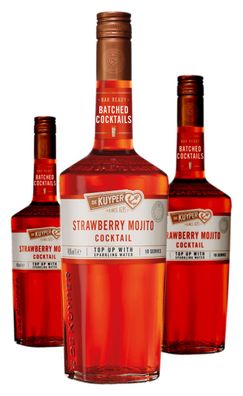 3 x De Kuyper Strawberry Mojito Cocktail