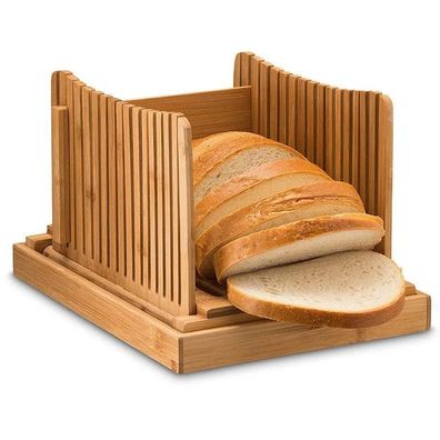 Household Bamboo Multifunctional Bread Cutting Plate, Foldable Slice Tray & Cutting