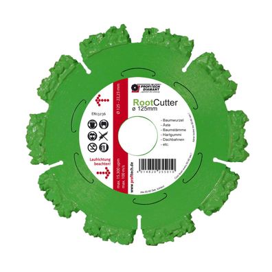 HM-Trennscheibe 125 x 22,2 Root Cutter, fér Wurzeln, Gummi etc