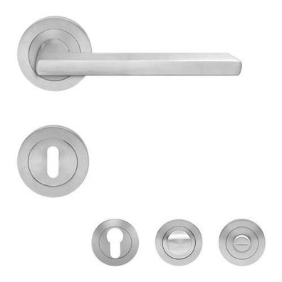 Karcher Türdrücker-Rosetten-Garnitur ER54Q Montana Edelstahl matt Türgriff