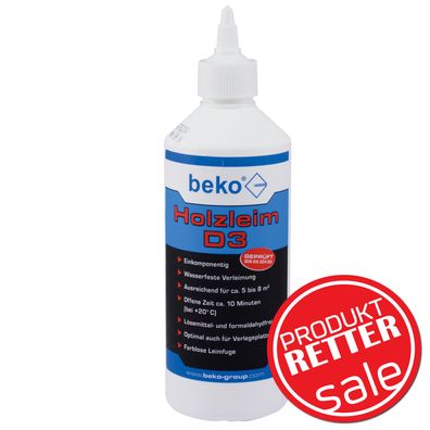 AKTION - (beko Holzleim D3 weiß 1000g) MHD: 12/2025