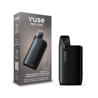 Vuse Pro One BOX Black Device Kit E-Zigarette, schwarz