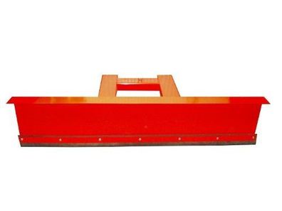 Schneeschild gekantet 90&deg; Schneeschieber Rot für Gabelstapler 100 - 200 x 40 cm